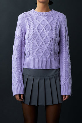 ENGLISH FACTORY - Cable-Knit Sweater - SWEATERS & KNITS available at Objectrare