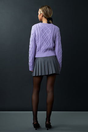 ENGLISH FACTORY - Cable-Knit Sweater - SWEATERS & KNITS available at Objectrare