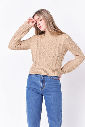Cable-Knit Sweater