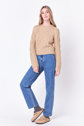 ENGLISH FACTORY - Cable-Knit Sweater - SWEATERS & KNITS available at Objectrare