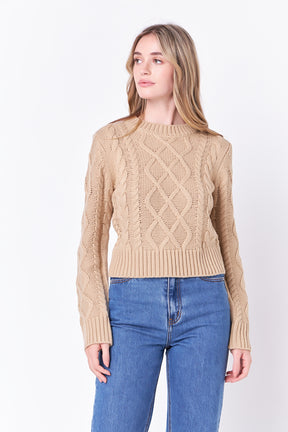 ENGLISH FACTORY - Cable-Knit Sweater - SWEATERS & KNITS available at Objectrare