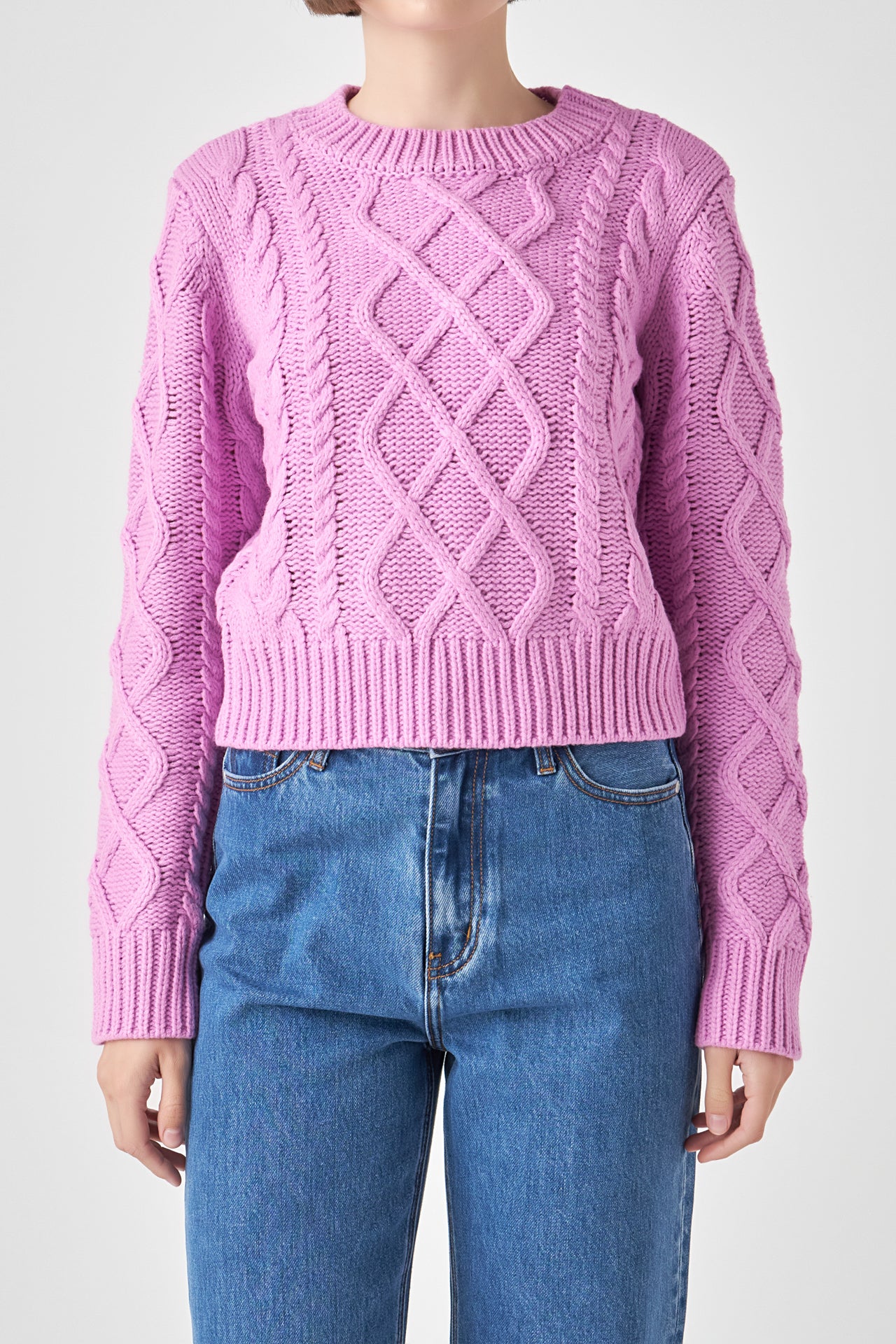 ENGLISH FACTORY - Cable-Knit Sweater - SWEATERS & KNITS available at Objectrare