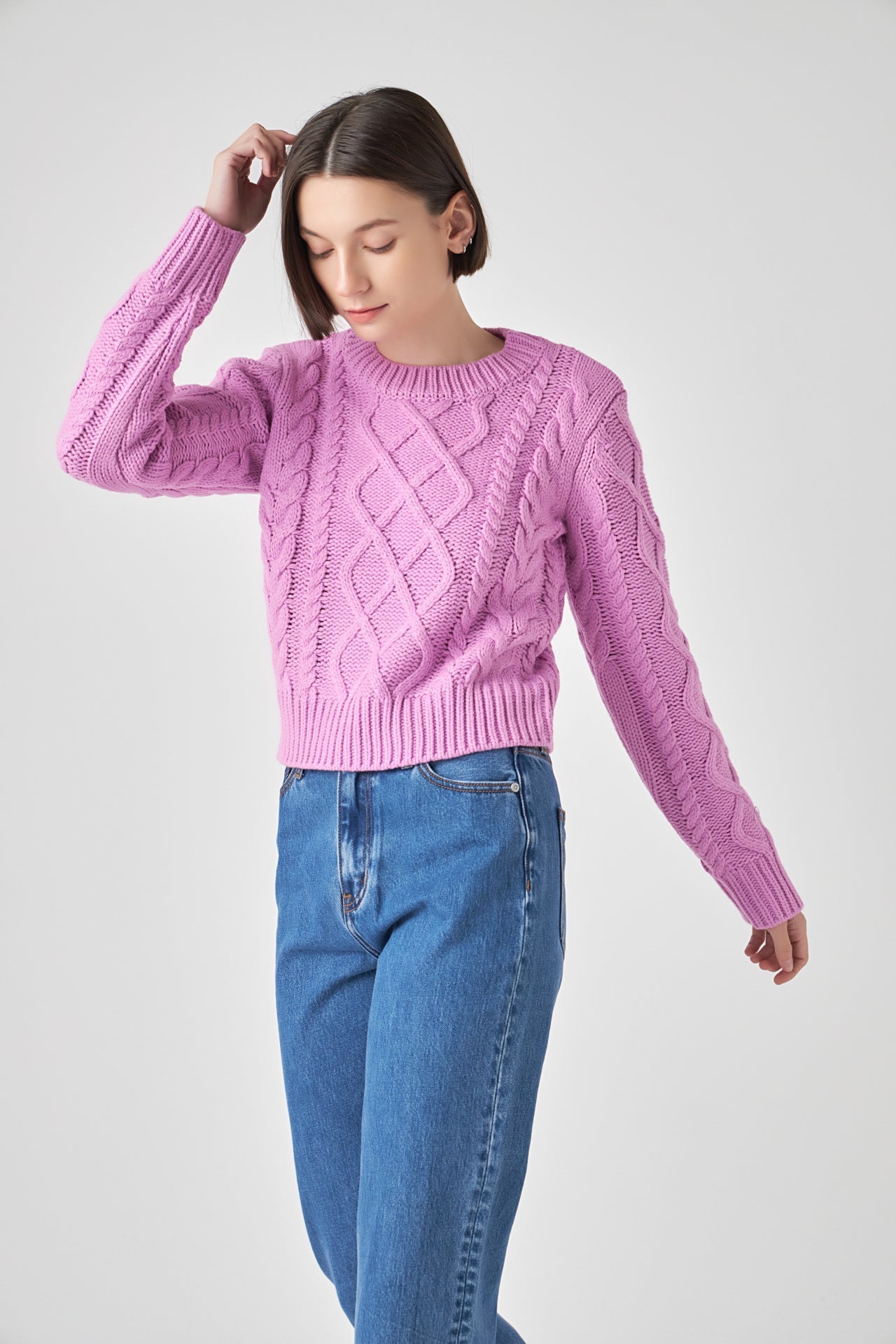 ENGLISH FACTORY - Cable-Knit Sweater - SWEATERS & KNITS available at Objectrare