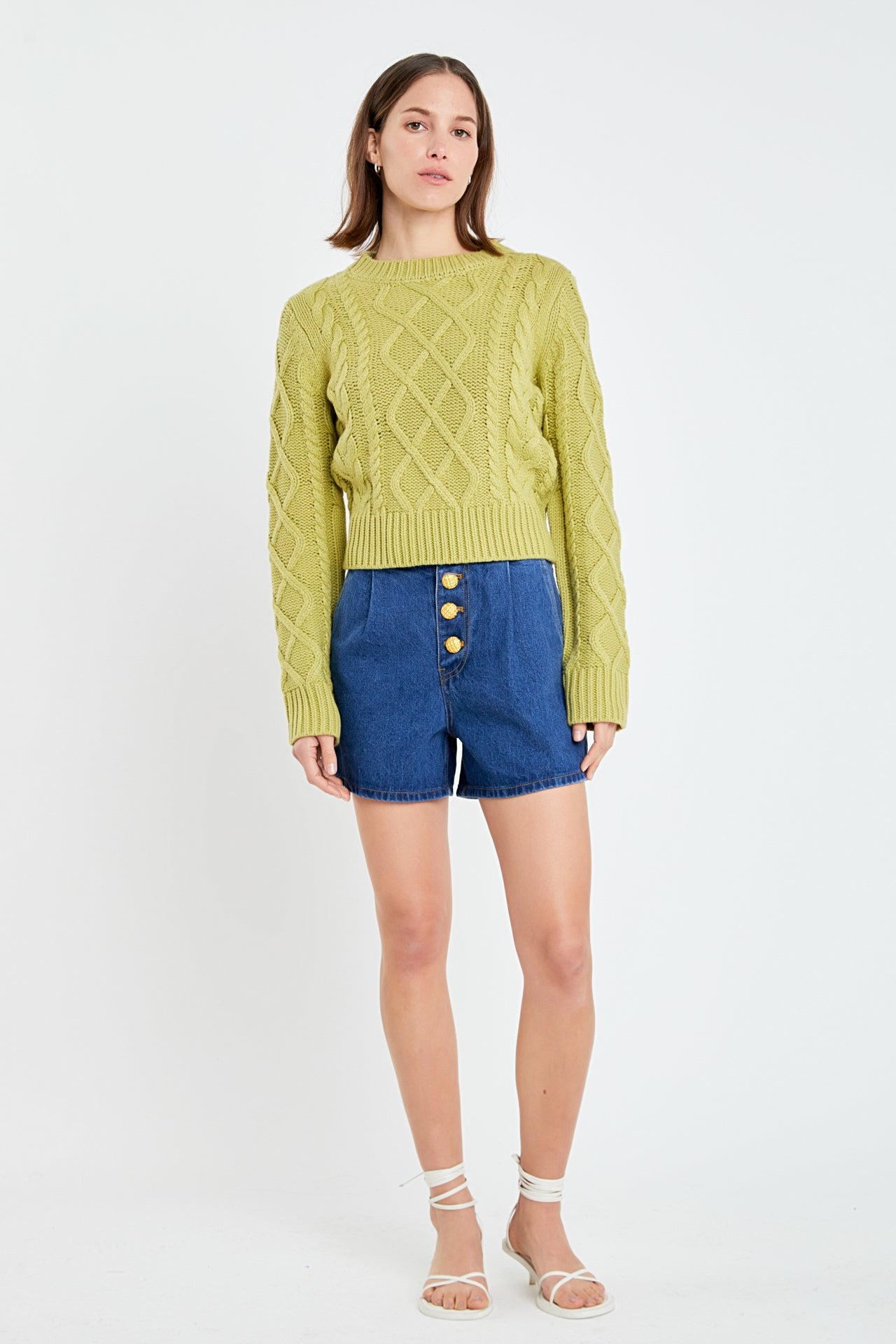 ENGLISH FACTORY - Cable-Knit Sweater - SWEATERS & KNITS available at Objectrare