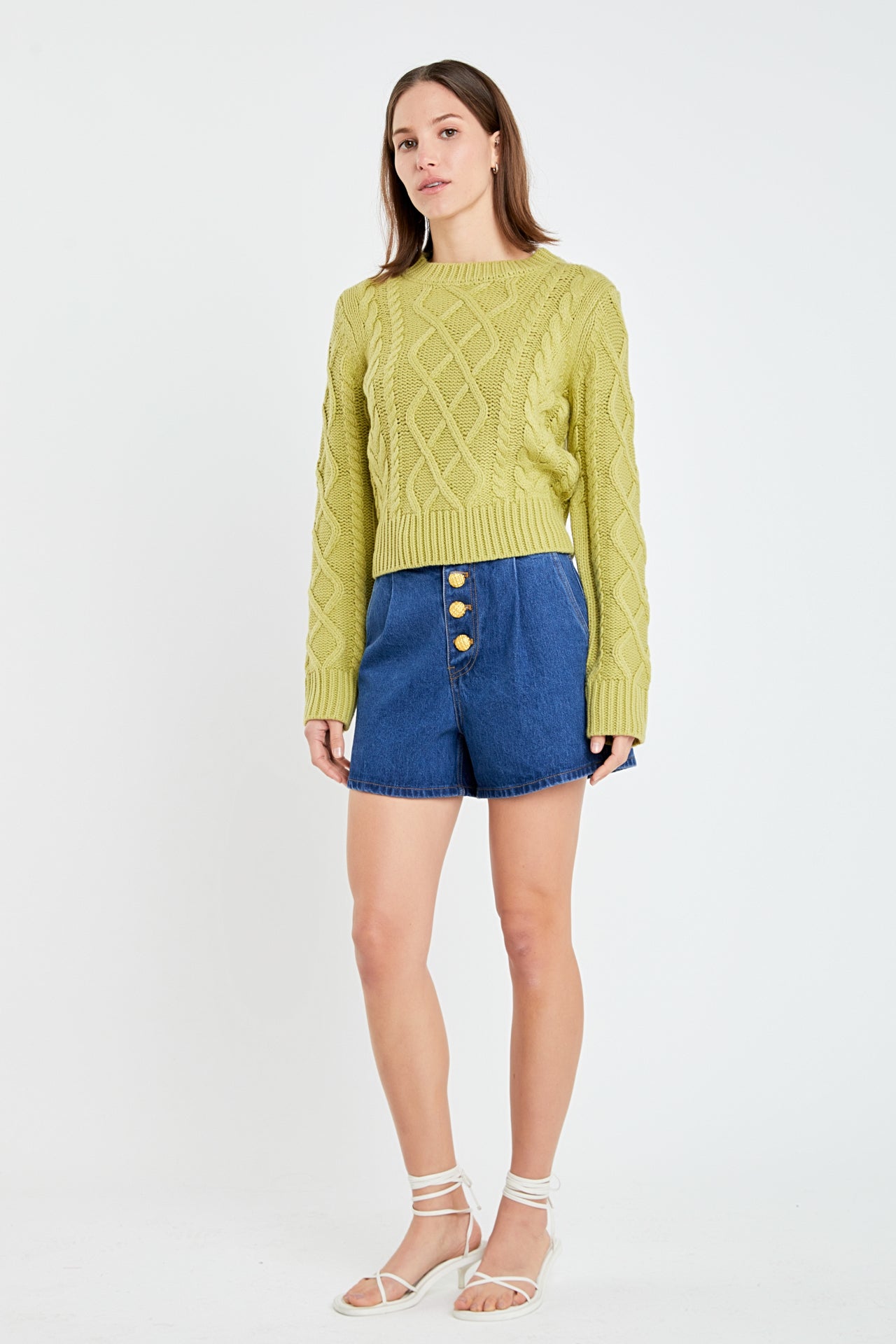 ENGLISH FACTORY - Cable-Knit Sweater - SWEATERS & KNITS available at Objectrare