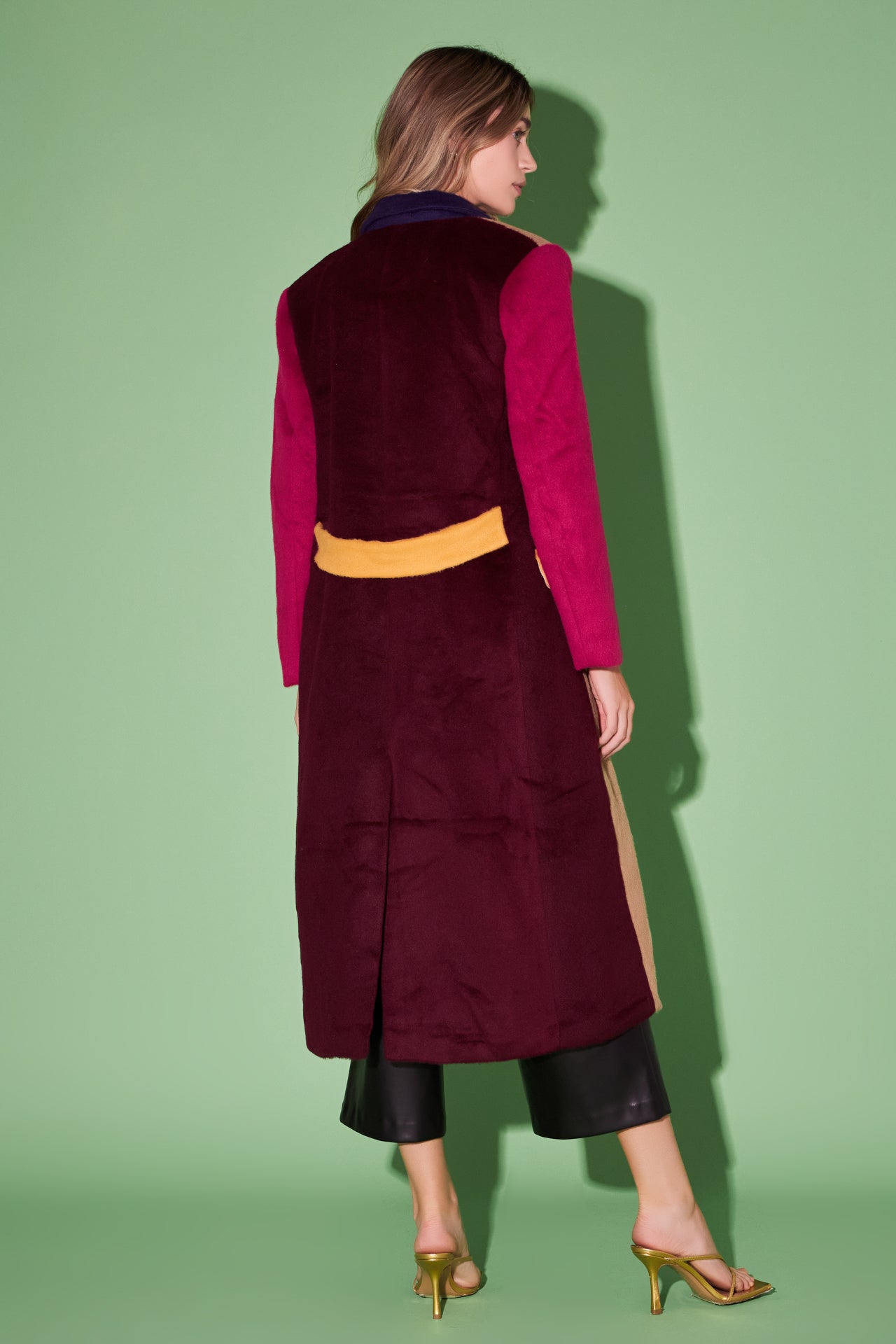 ENGLISH FACTORY - Premium Oversize Color block Coat - COATS available at Objectrare