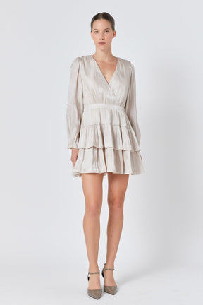 ENDLESS ROSE - Metallic Mini Dress - DRESSES available at Objectrare
