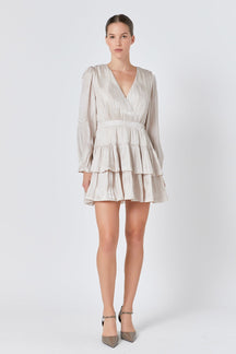 ENDLESS ROSE - Metallic Mini Dress - DRESSES available at Objectrare