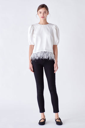ENGLISH FACTORY - Feather Edge Top - TOPS available at Objectrare