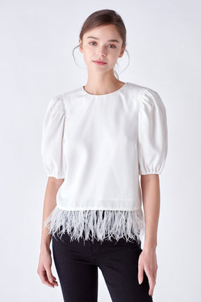 ENGLISH FACTORY - Feather Edge Top - TOPS available at Objectrare