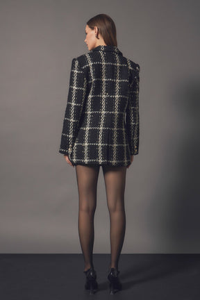 ENDLESS ROSE - Premium Oversized Boucle Blazer - BLAZERS available at Objectrare