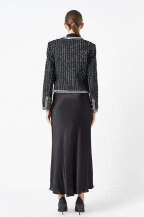 ENDLESS ROSE - Premium Cropped Jacket - JACKETS available at Objectrare
