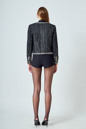 ENDLESS ROSE - Premium Cropped Jacket - JACKETS available at Objectrare