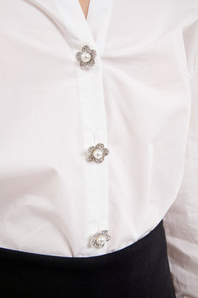 ENGLISH FACTORY - Oversized Collared Shirt - SHIRTS & BLOUSES available at Objectrare