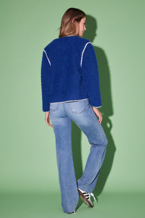 ENGLISH FACTORY - Premium Faux Shearling Jacket - JACKETS available at Objectrare