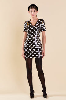 ENDLESS ROSE - Sequined Mini Dress - DRESSES available at Objectrare