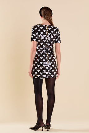 ENDLESS ROSE - Sequined Mini Dress - DRESSES available at Objectrare