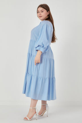 ENGLISH FACTORY - English Factory - Drop Shoulder Midi Dress - DRESSES available at Objectrare