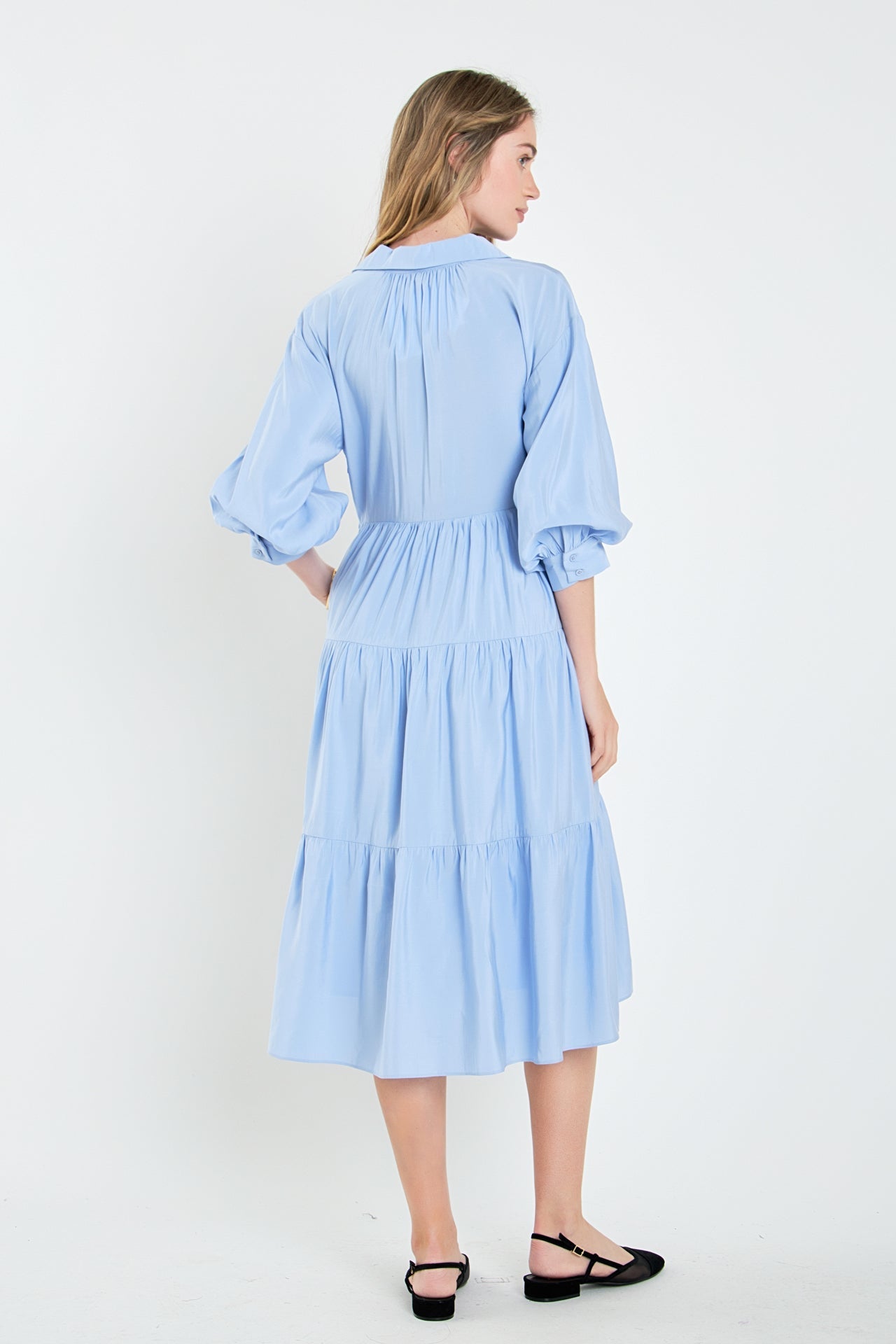 ENGLISH FACTORY - English Factory - Tiered Midi Dress - DRESSES available at Objectrare