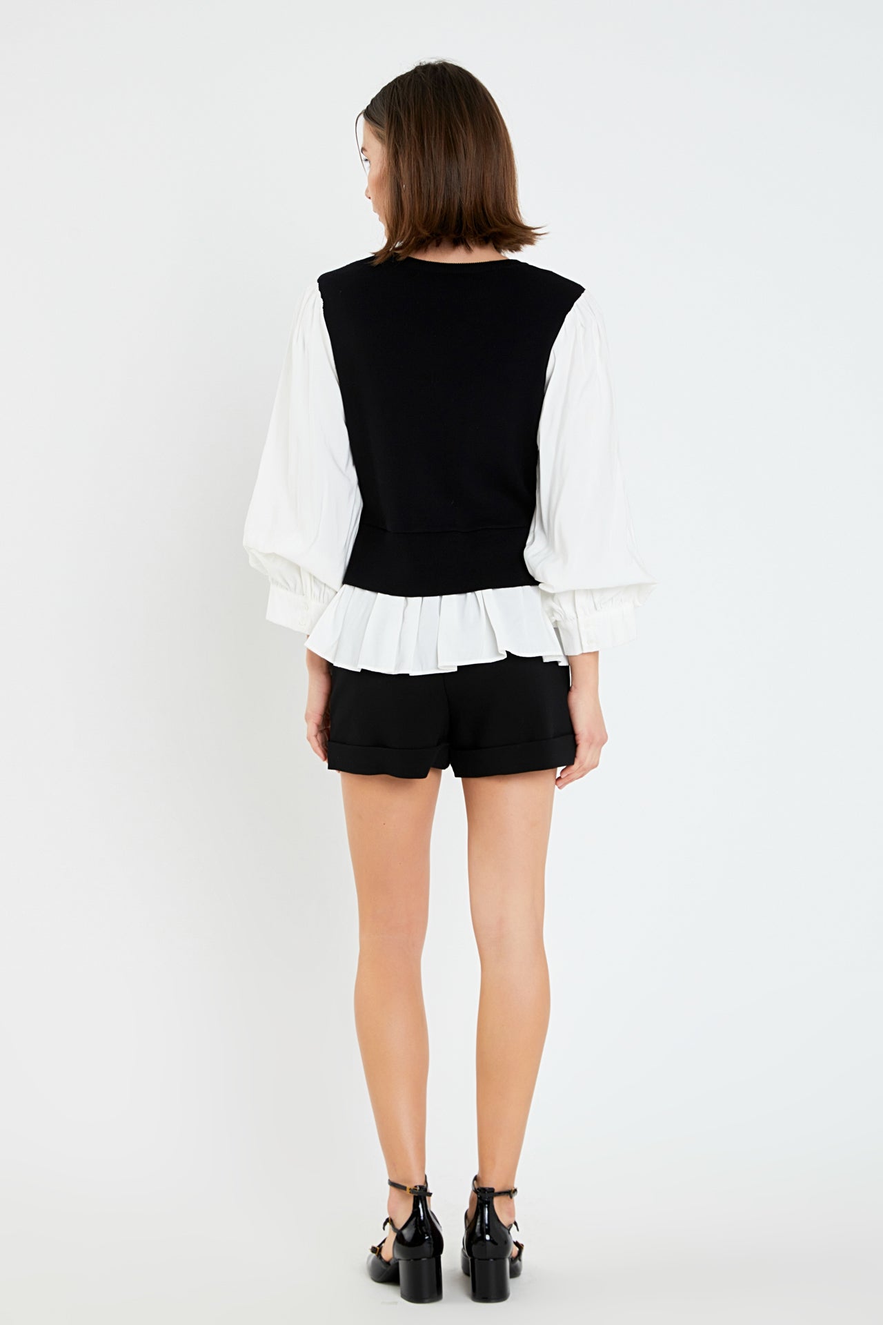 ENGLISH FACTORY - Mixed Media Blouse - TOPS available at Objectrare