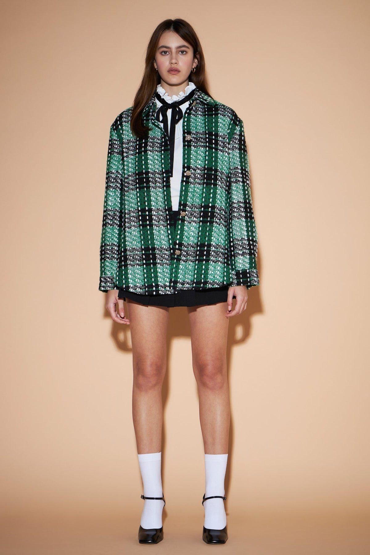 ENGLISH FACTORY - Check Tweed Shirts - TOPS available at Objectrare