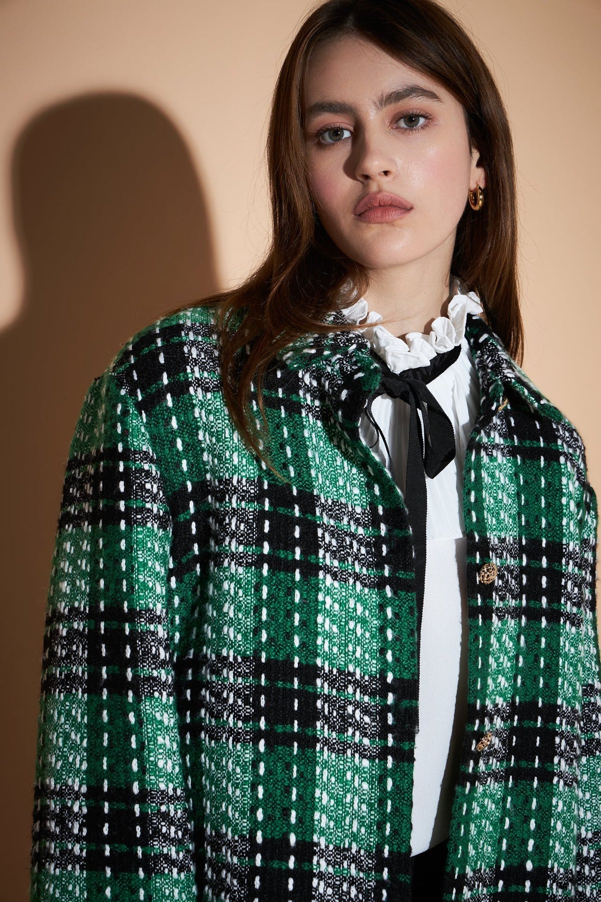 ENGLISH FACTORY - Check Tweed Shirts - TOPS available at Objectrare