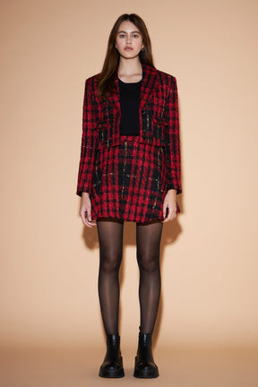 ENGLISH FACTORY - Tweed Skater Skirt - SKIRTS available at Objectrare