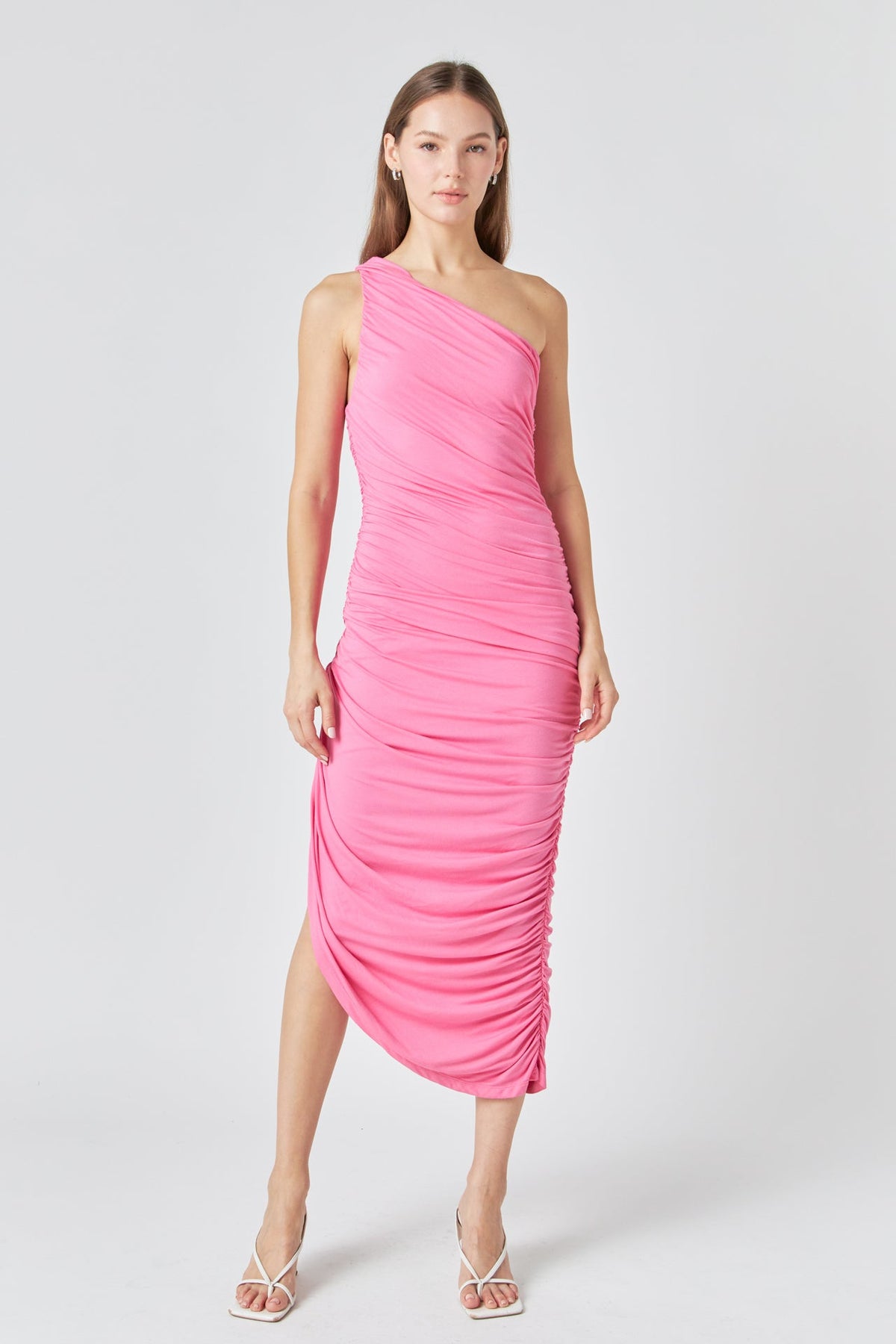 ENDLESS ROSE - Asymmetrical Jersey Dress - DRESSES available at Objectrare