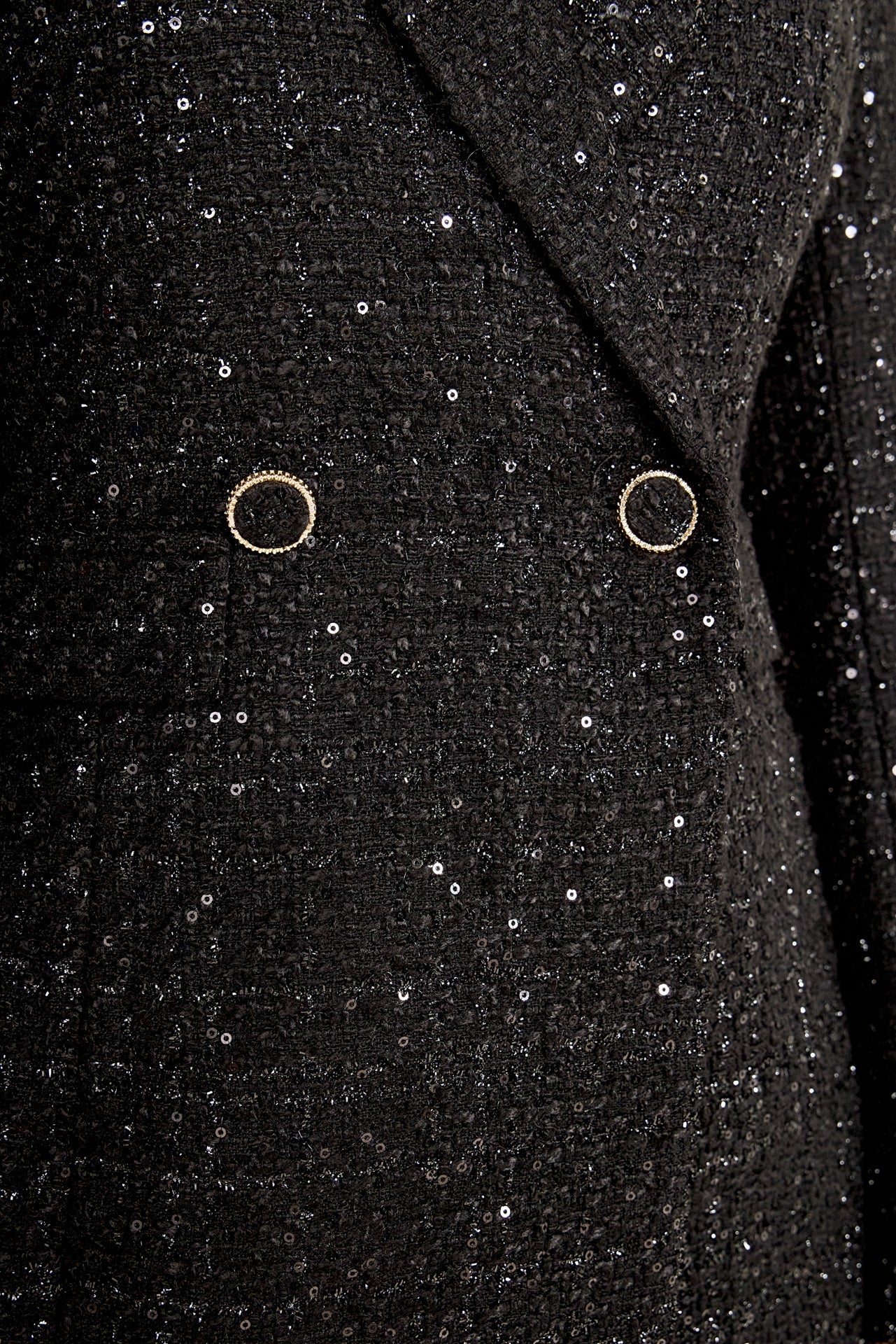 ENDLESS ROSE - Premium Sequin Tweed Blazer Romper - ROMPERS available at Objectrare