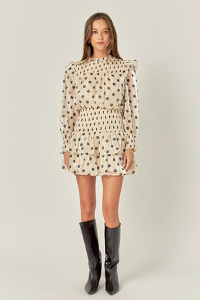 ENGLISH FACTORY - English Factory - Polka Dot Mini Dress - DRESSES available at Objectrare