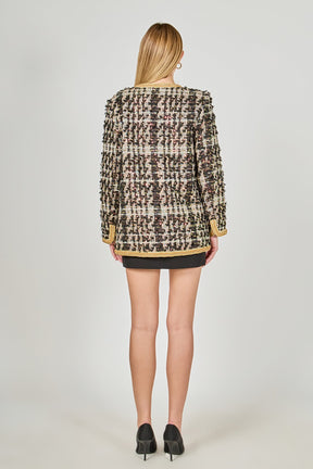 ENDLESS ROSE - Premium Tweed Jacket - JACKETS available at Objectrare