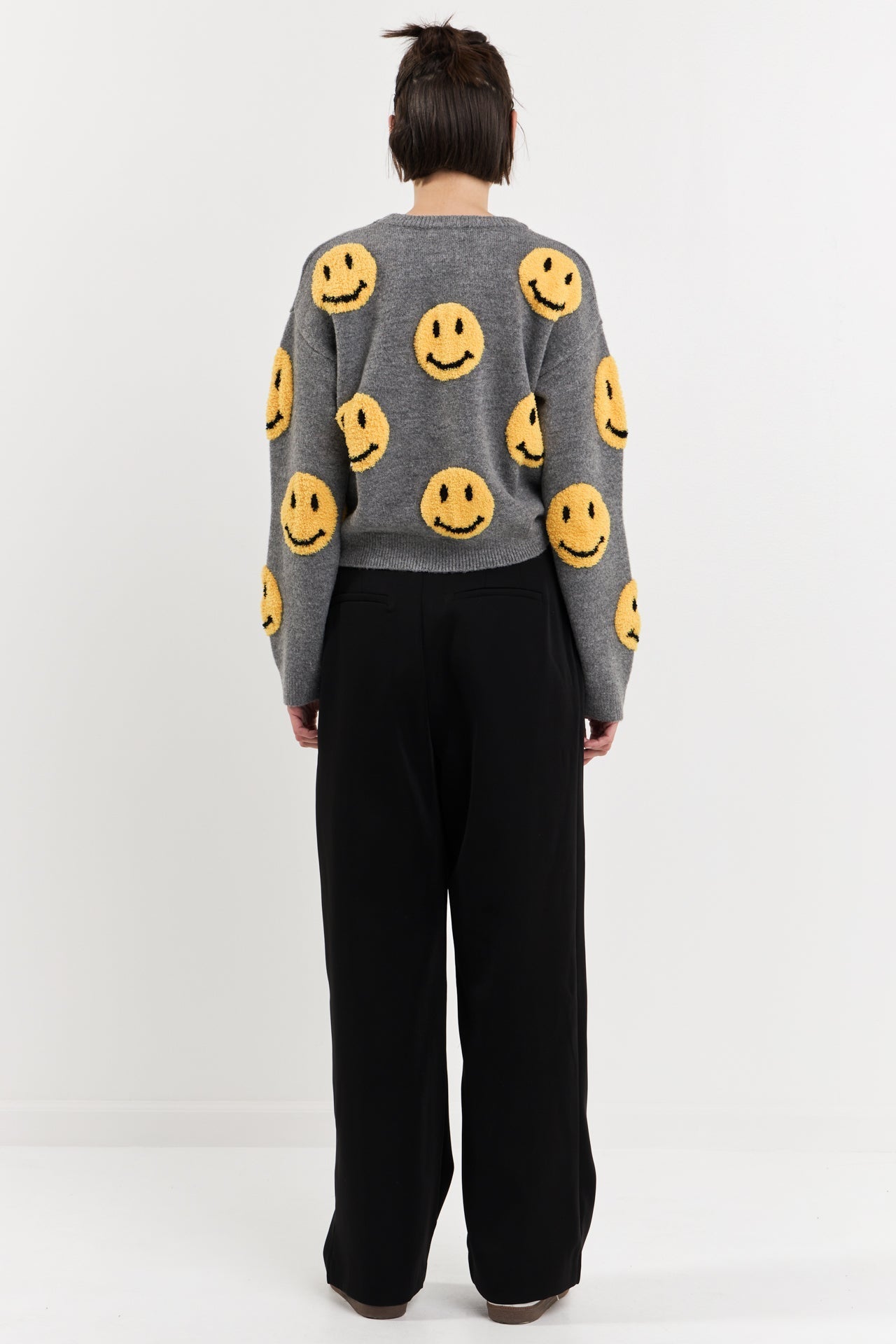 GREY LAB - Grey Lab - Smiley Face Sweater - SWEATERS & KNITS available at Objectrare