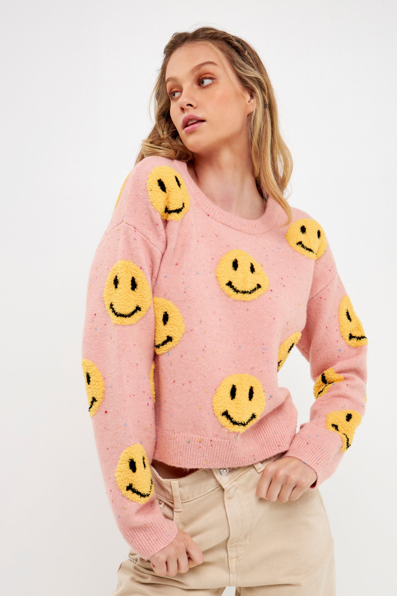 GREY LAB - Grey Lab - Smiley Face Sweater - SWEATERS & KNITS available at Objectrare