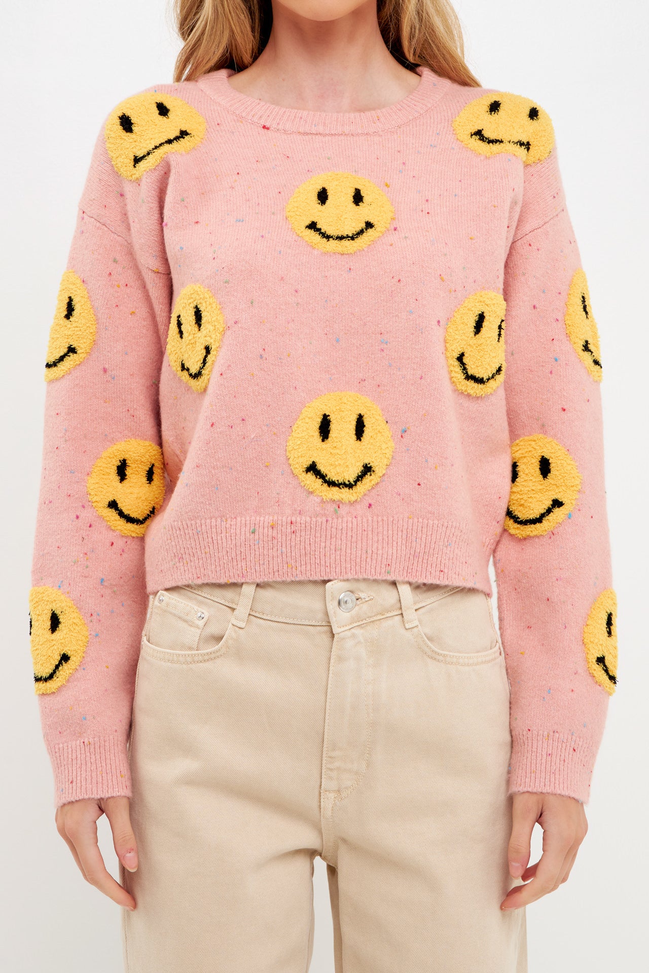 GREY LAB - Grey Lab - Smiley Face Sweater - SWEATERS & KNITS available at Objectrare