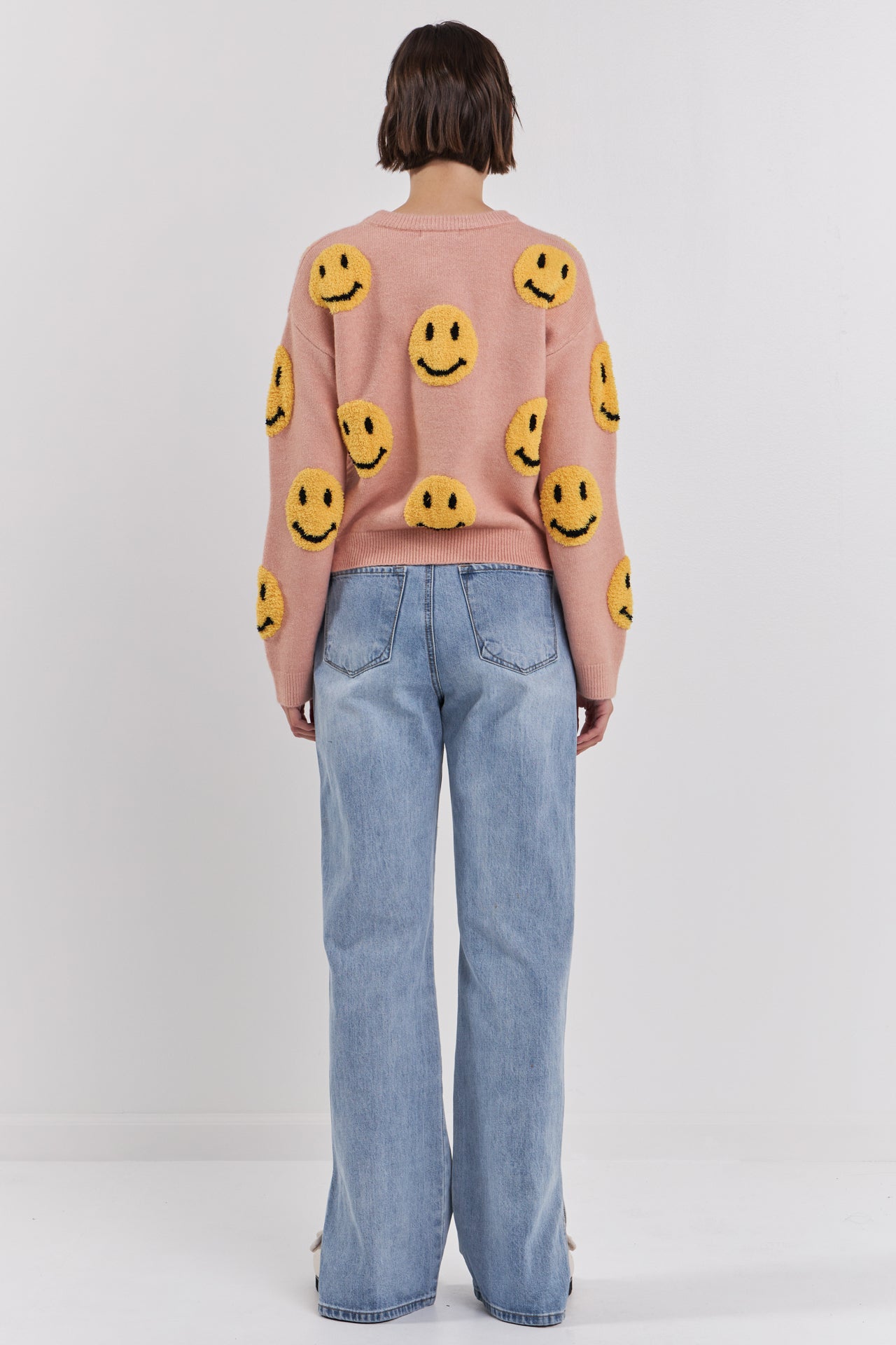 GREY LAB - Smiley Face Sweater - SWEATERS & KNITS available at Objectrare