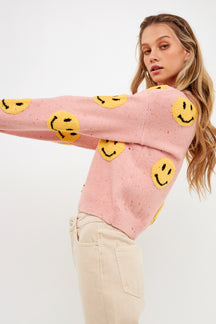 GREY LAB - Grey Lab - Smiley Face Sweater - SWEATERS & KNITS available at Objectrare