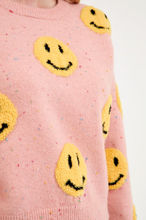 GREY LAB - Grey Lab - Smiley Face Sweater - SWEATERS & KNITS available at Objectrare