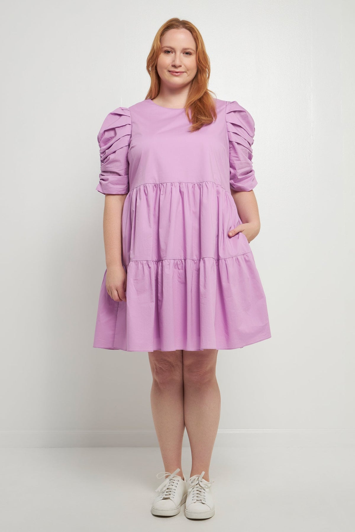 ENGLISH FACTORY - English Factory - Pleated Sleeve Mini Dress - DRESSES available at Objectrare