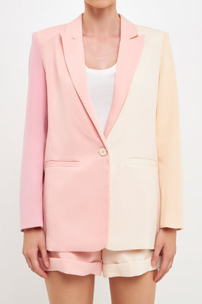ENDLESS ROSE - Colorblock Blazer - BLAZERS available at Objectrare