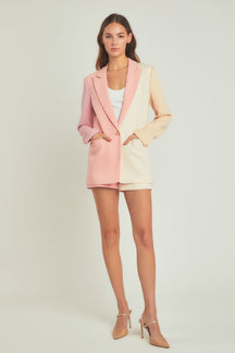 ENDLESS ROSE - Colorblock Blazer - BLAZERS available at Objectrare