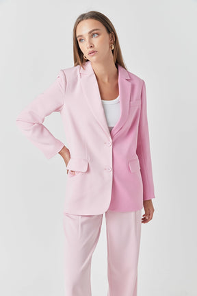 ENDLESS ROSE - Endless Rose - Duo Color Block Blazer - BLAZERS available at Objectrare