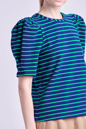 Stripe Women Knit Shirt