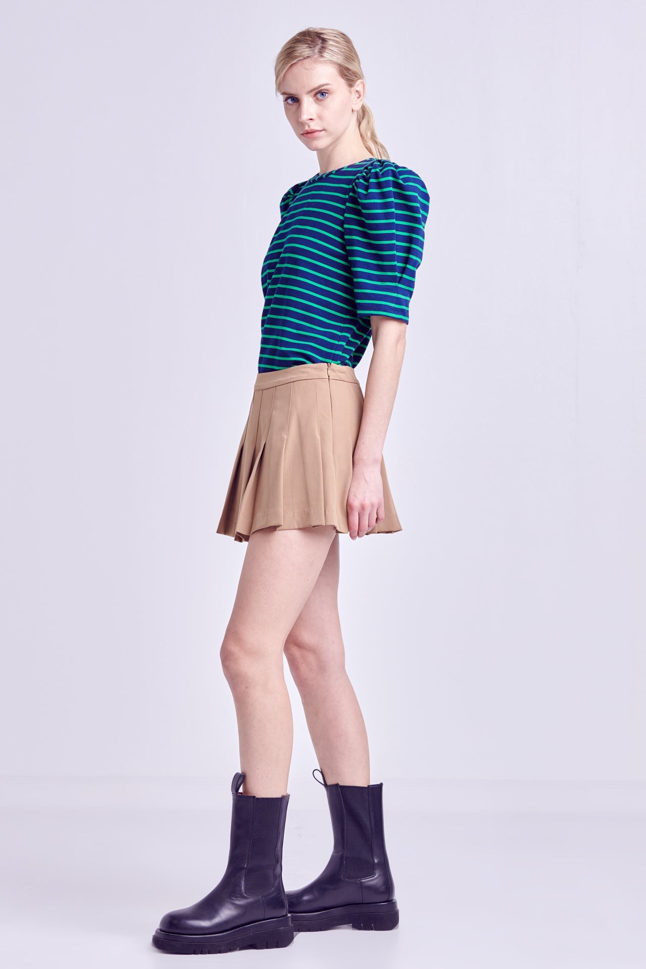 Stripe Women Knit Shirt