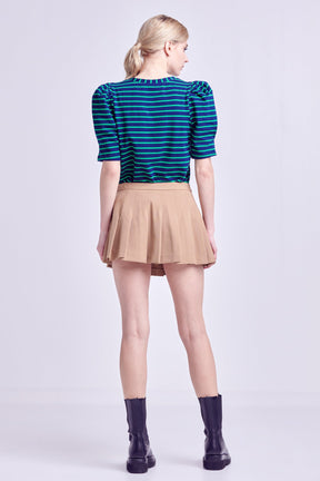 Stripe Women Knit Shirt