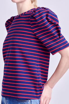 Stripe Women Knit Shirt