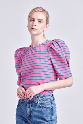 Stripe Women Knit Shirt