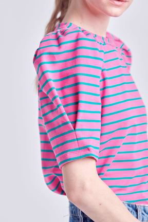 Stripe Women Knit Shirt