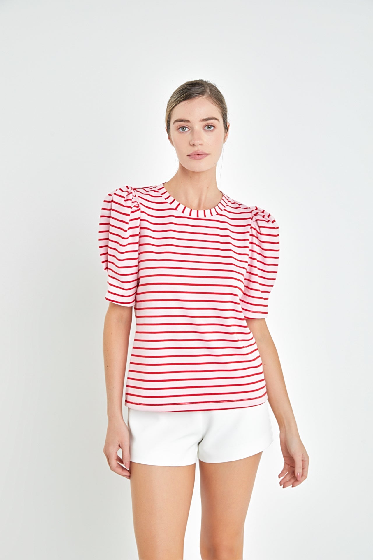 ENGLISH FACTORY - Stripe Women Knit Shirt - TOPS available at Objectrare
