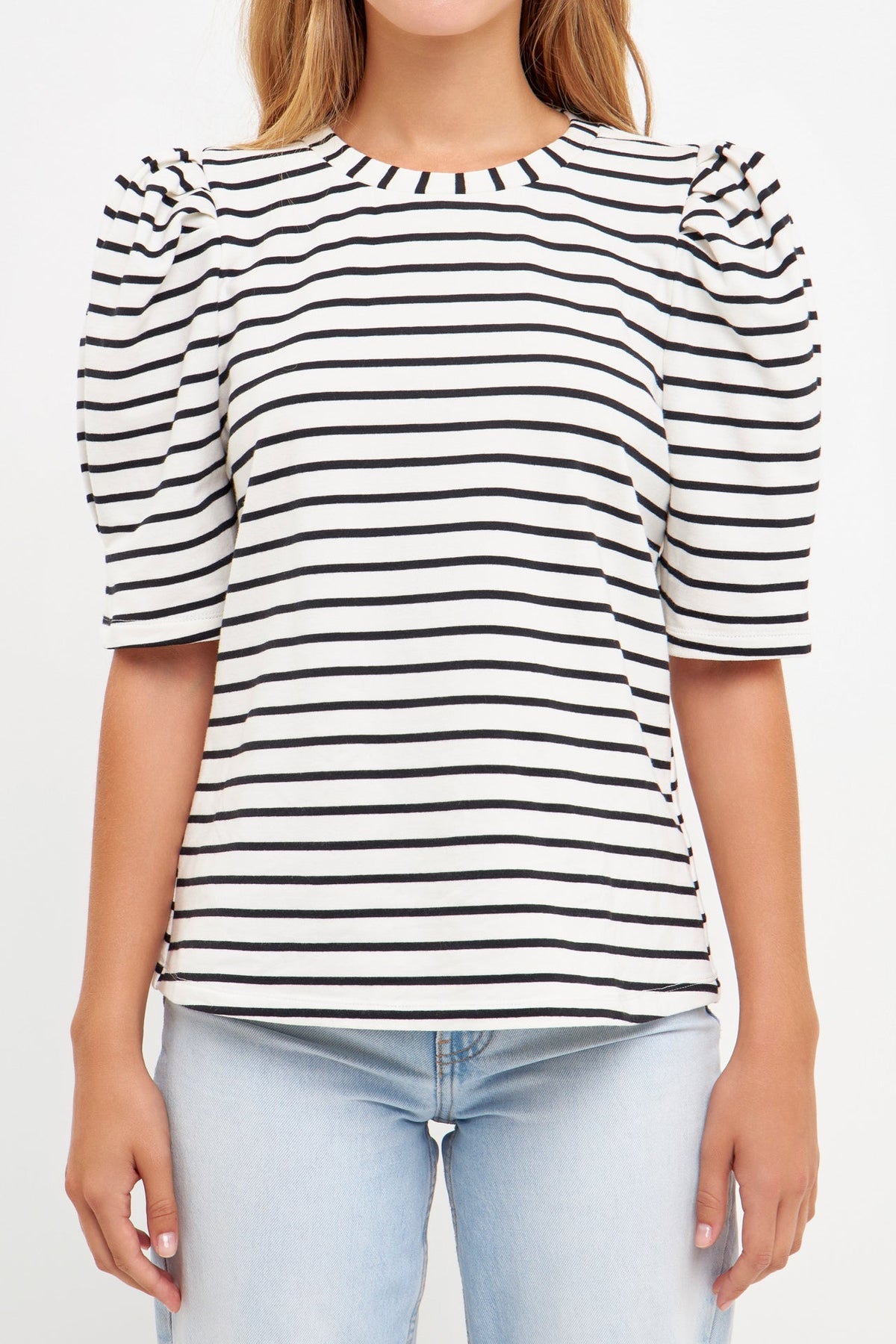 ENGLISH FACTORY - English Factory - Stripe Women Knit Shirt - TOPS available at Objectrare