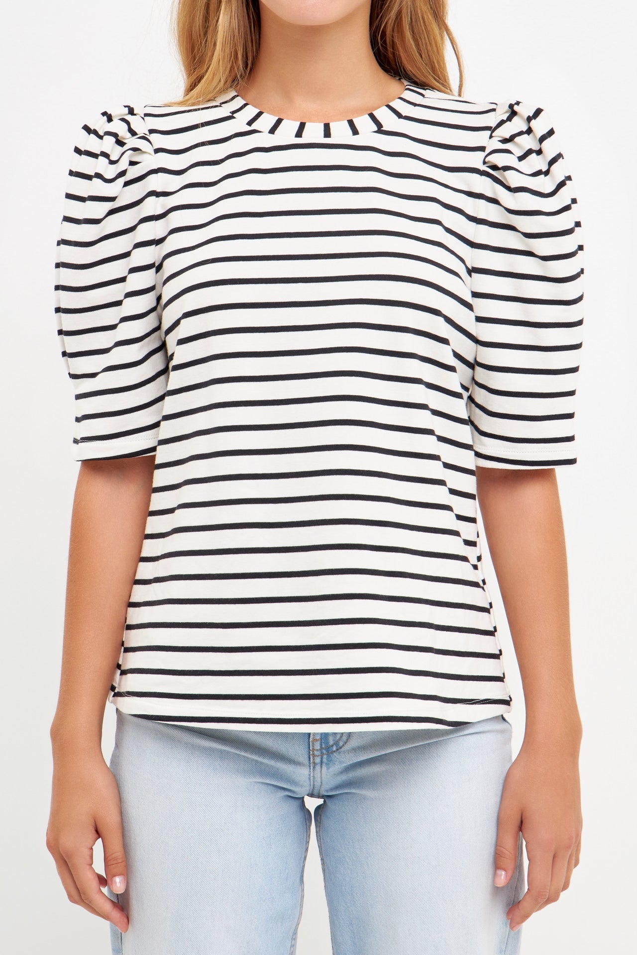 ENGLISH FACTORY - Stripe Women Knit Shirt - TOPS available at Objectrare